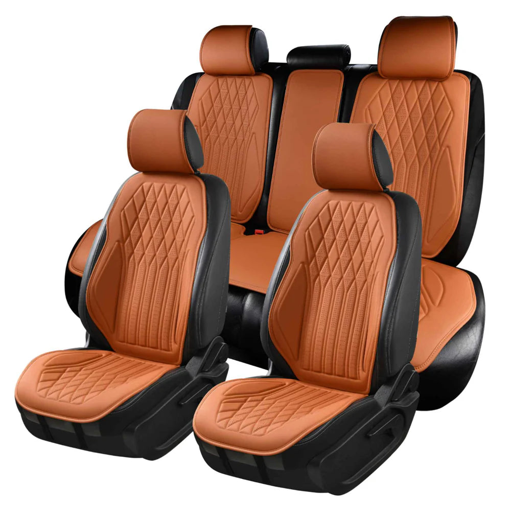 Luxovia™ Diamond Vegan Leather Seat Covers