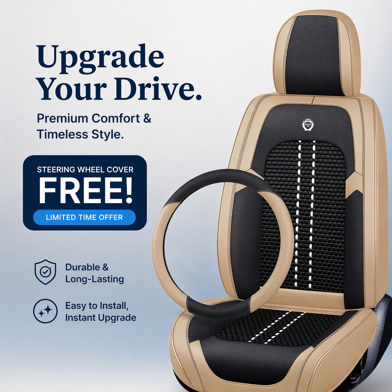 Luxovia Executive Seat Cover — Premium Fit Series