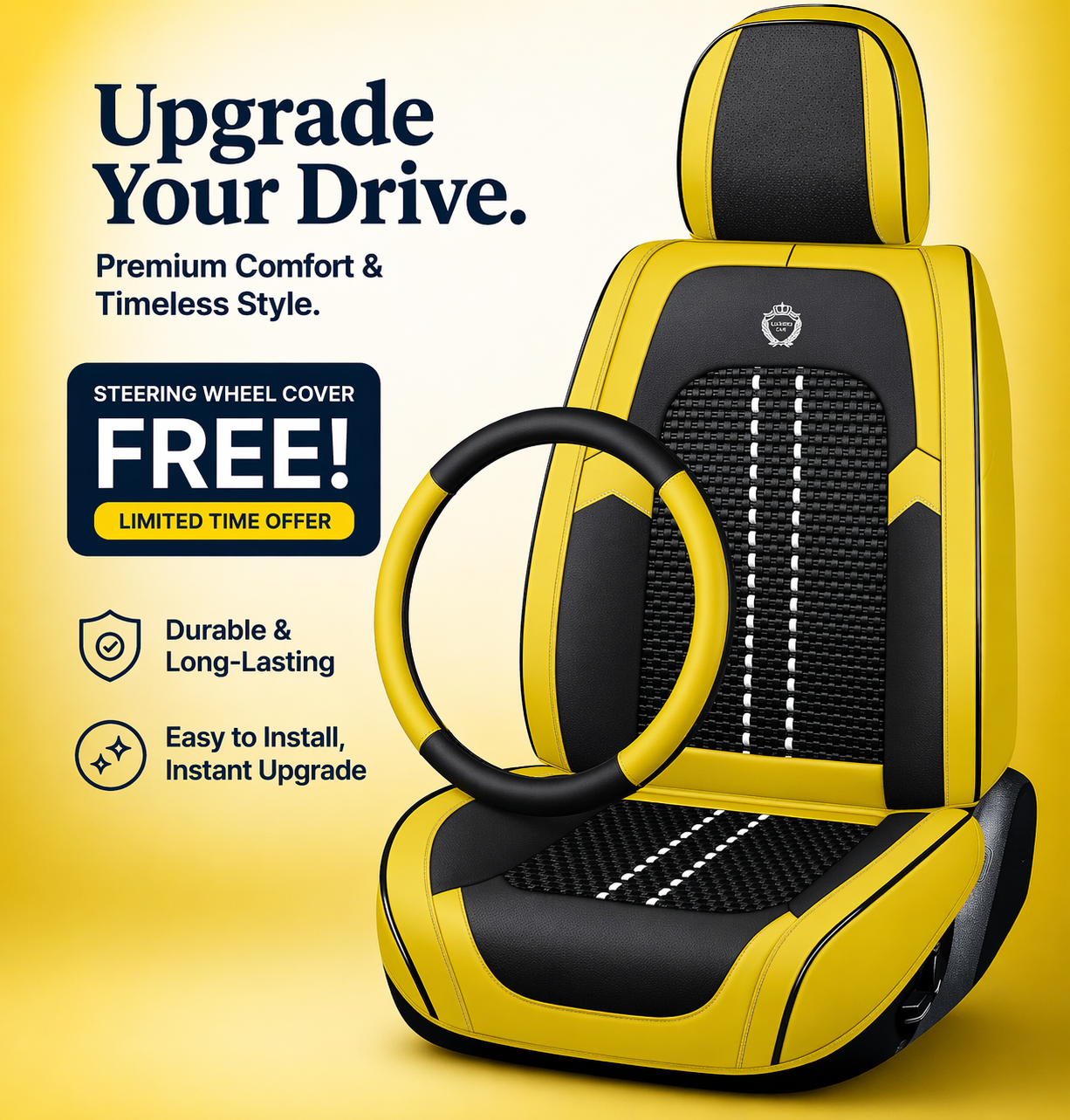 Luxovia Executive Seat Cover — Premium Fit Series