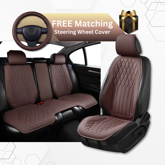 Luxovia™ Diamond Vegan Leather Seat Covers