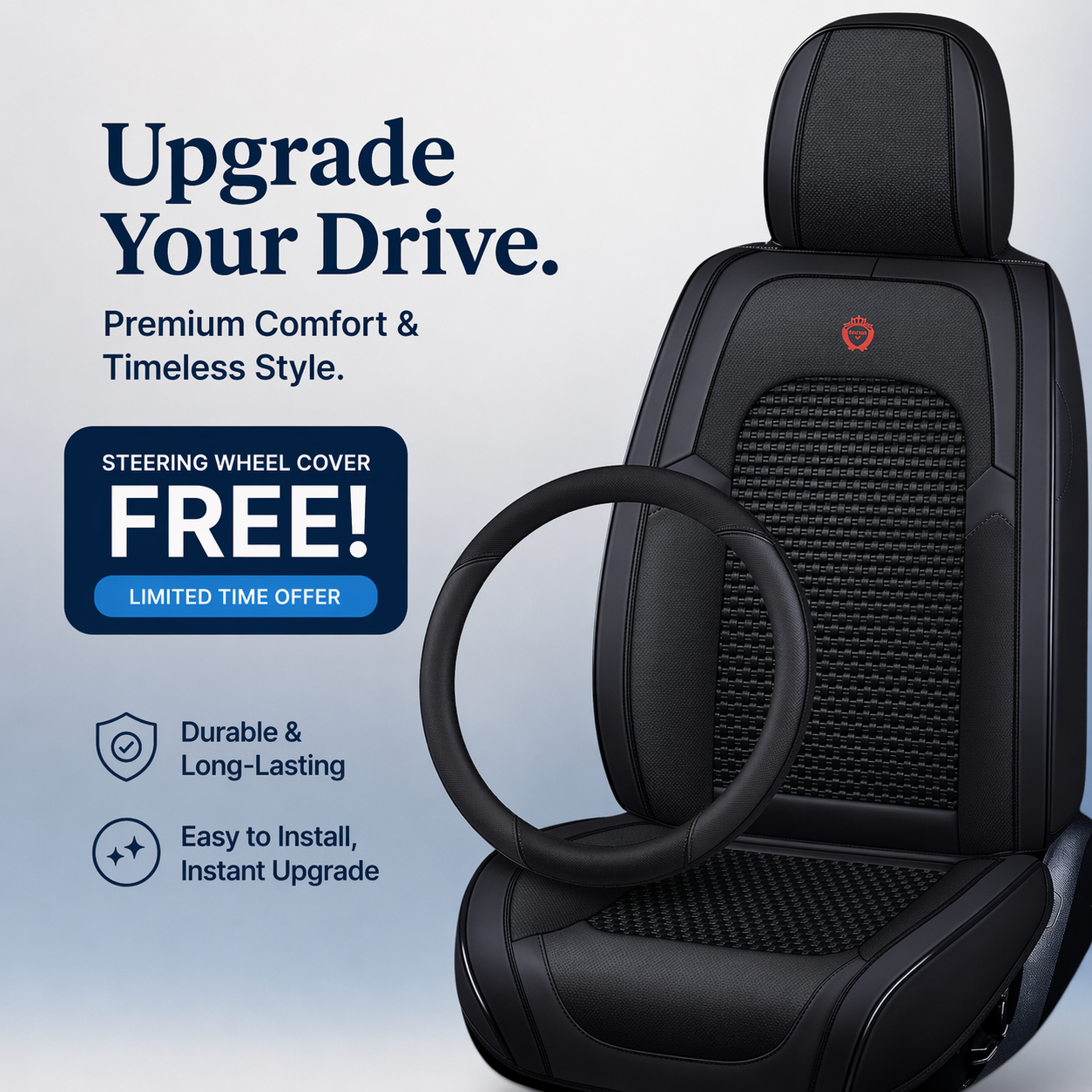 Luxovia Executive Seat Cover — Premium Fit Series