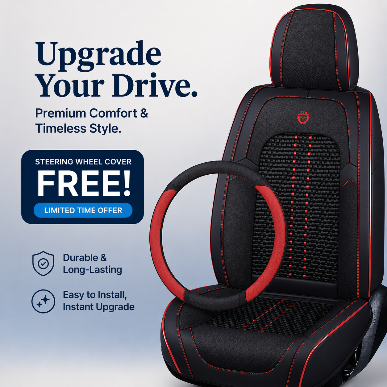 Luxovia Executive Seat Cover — Premium Fit Series