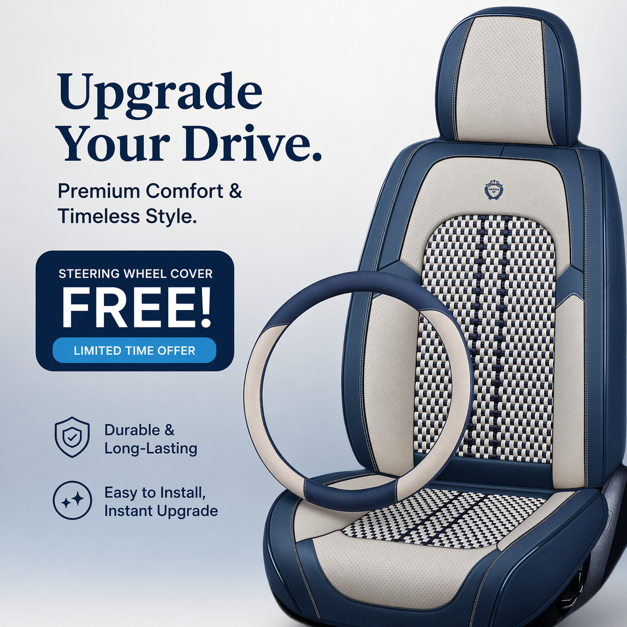 Luxovia Executive Seat Cover — Premium Fit Series