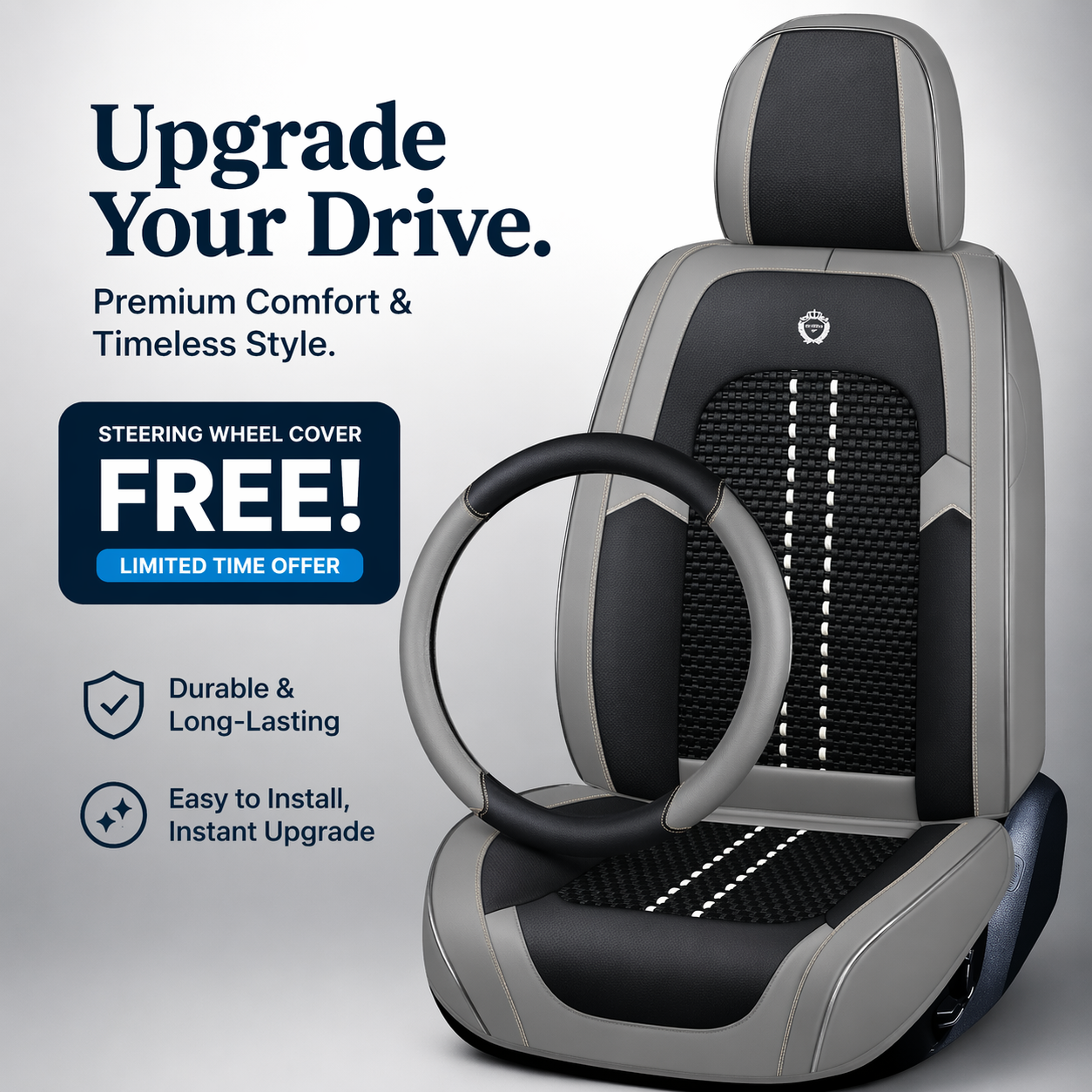 Luxovia Executive Seat Cover — Premium Fit Series