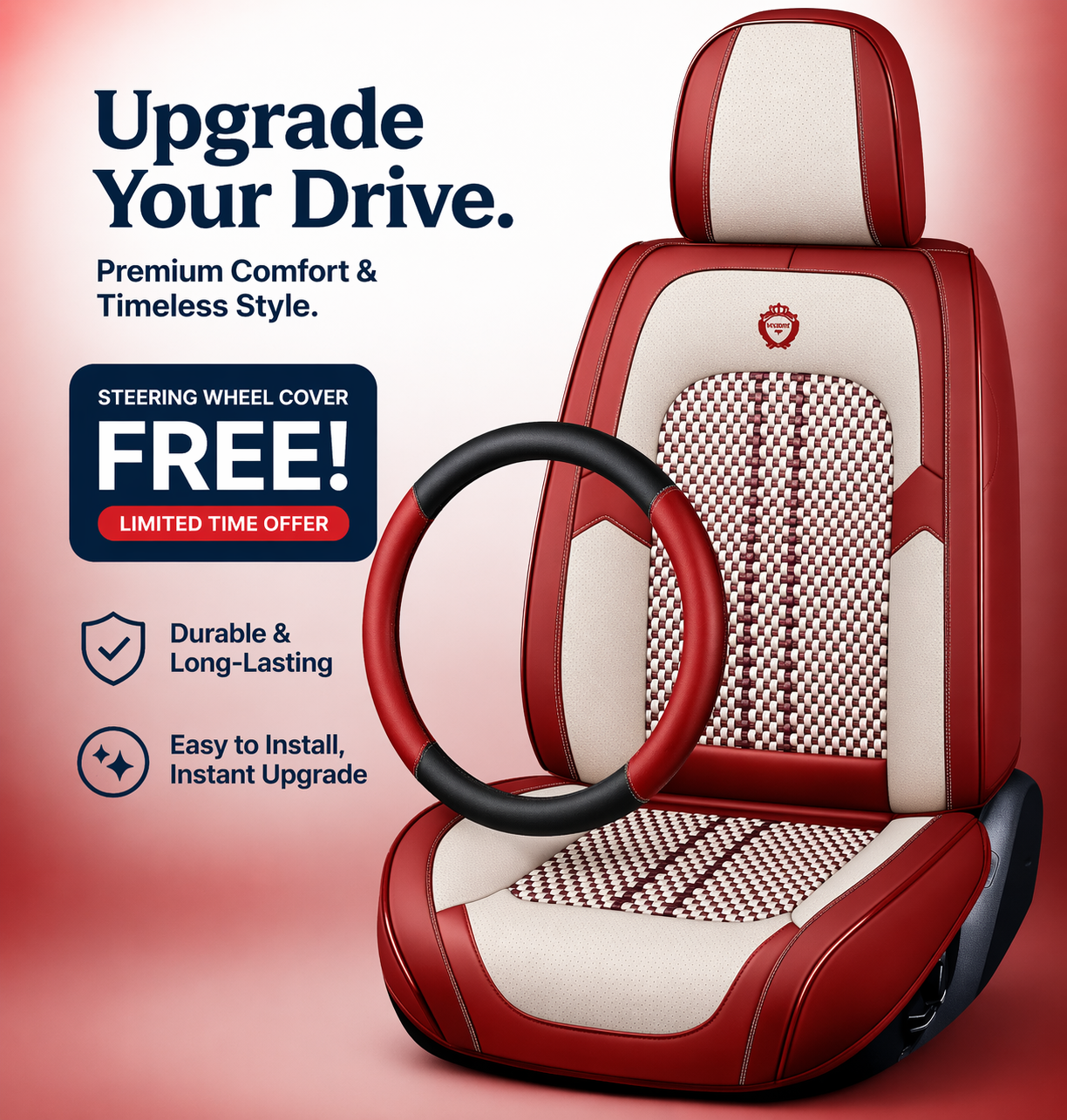 Luxovia Executive Seat Cover — Premium Fit Series
