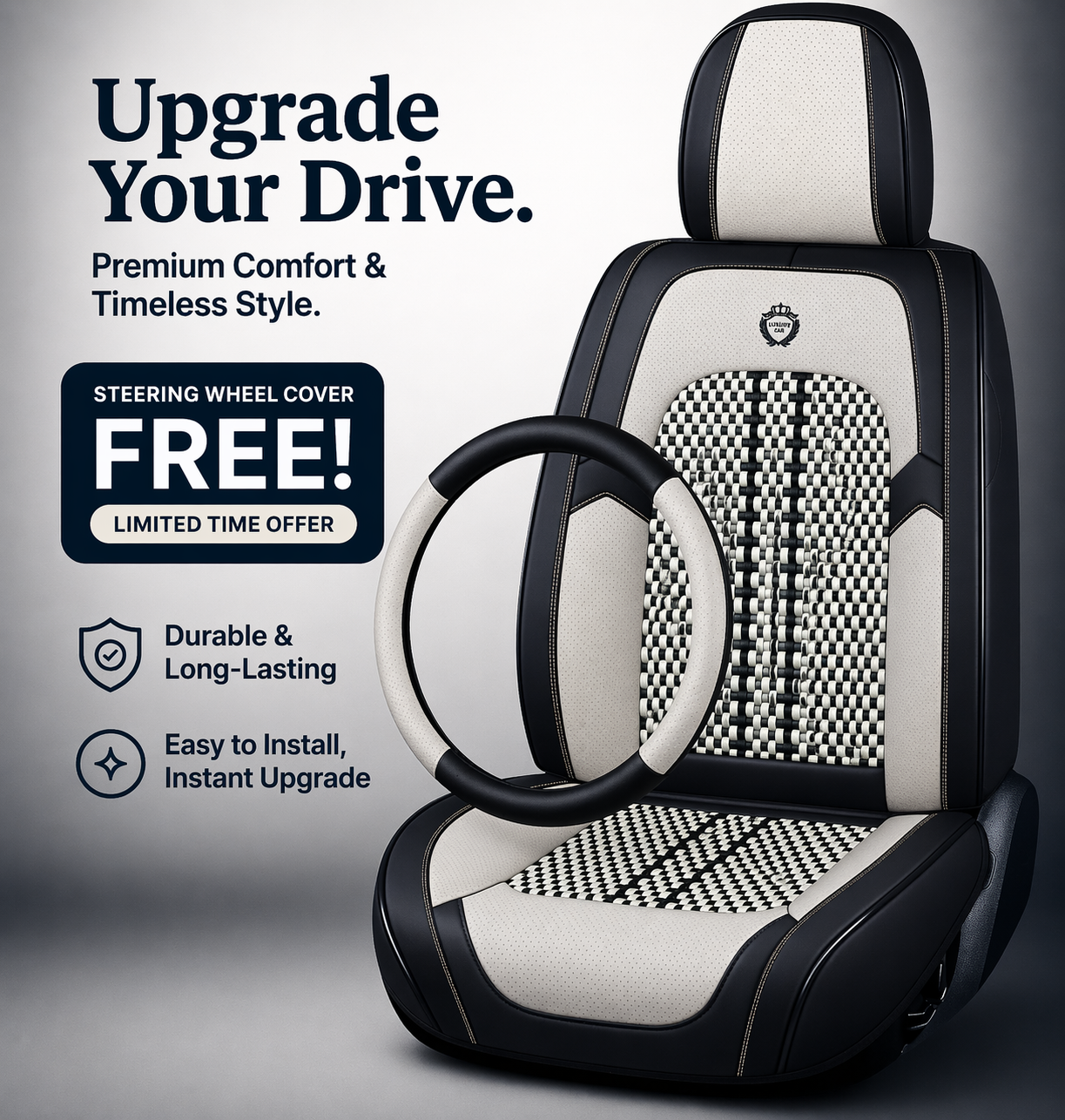 Luxovia Executive Seat Cover — Premium Fit Series